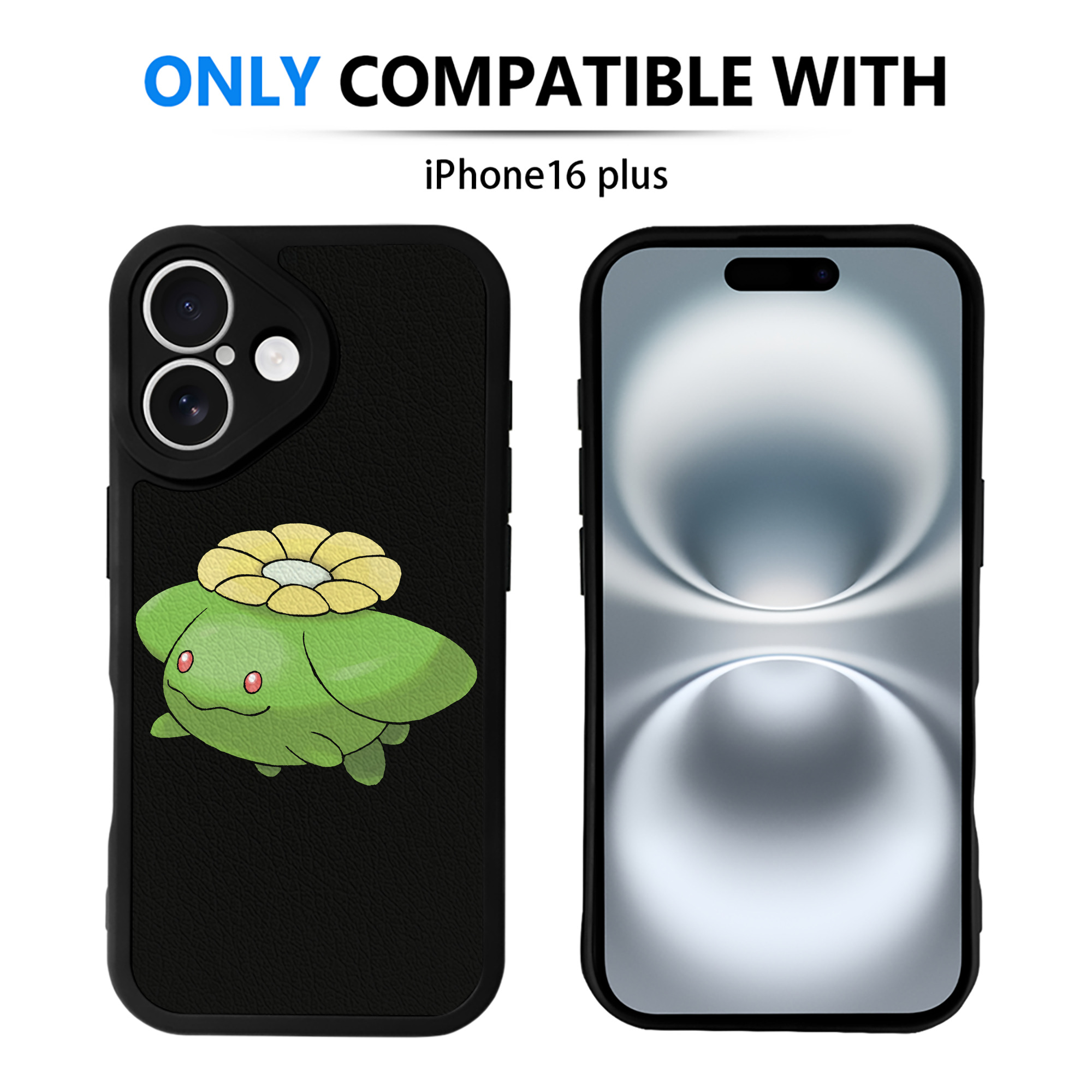 （画像用） ポケットモンスター Pokémon 【iPhone 16シリーズ対応】シリコンスマホケース（レザー調） 材質：シリコン